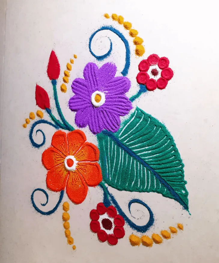 Brihaspati Puja Rangoli Design 10